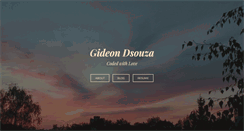 Desktop Screenshot of gideondsouza.com